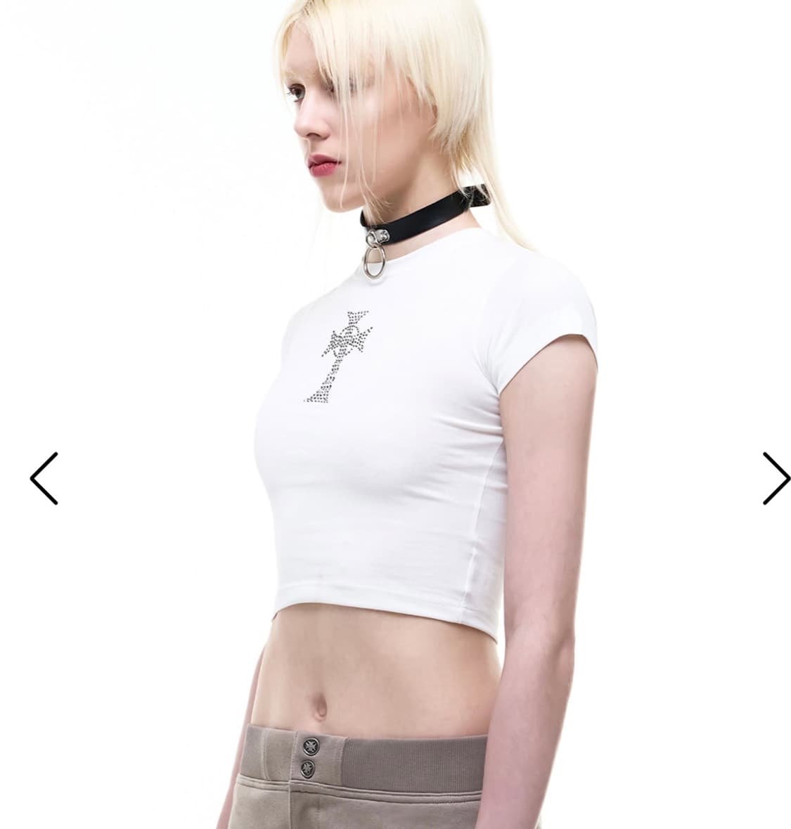 Op. 07 NFR CROP T-SHIRTS WHITE 상품이미지4