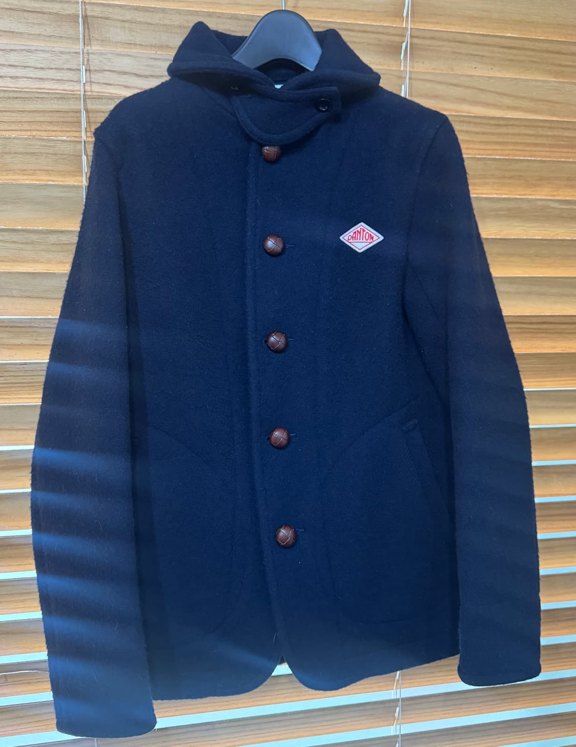 단톤 여성 울 라운드 숏 코트 네이비 34(한국 사이즈 85) 상품이미지1