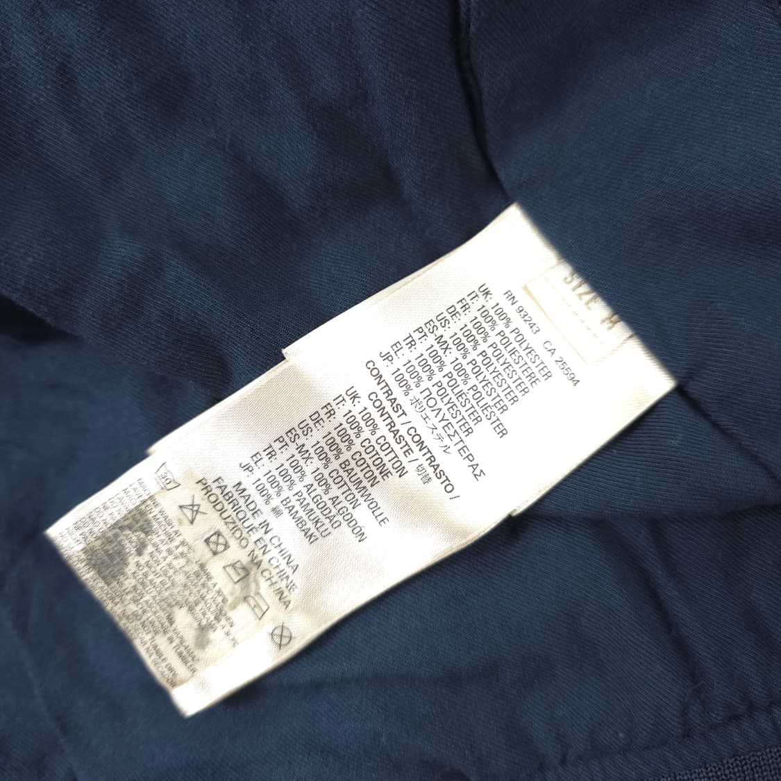 디젤 나일론 데님 ma-1 자켓 네이비-중청 데님 (M) 상품이미지4