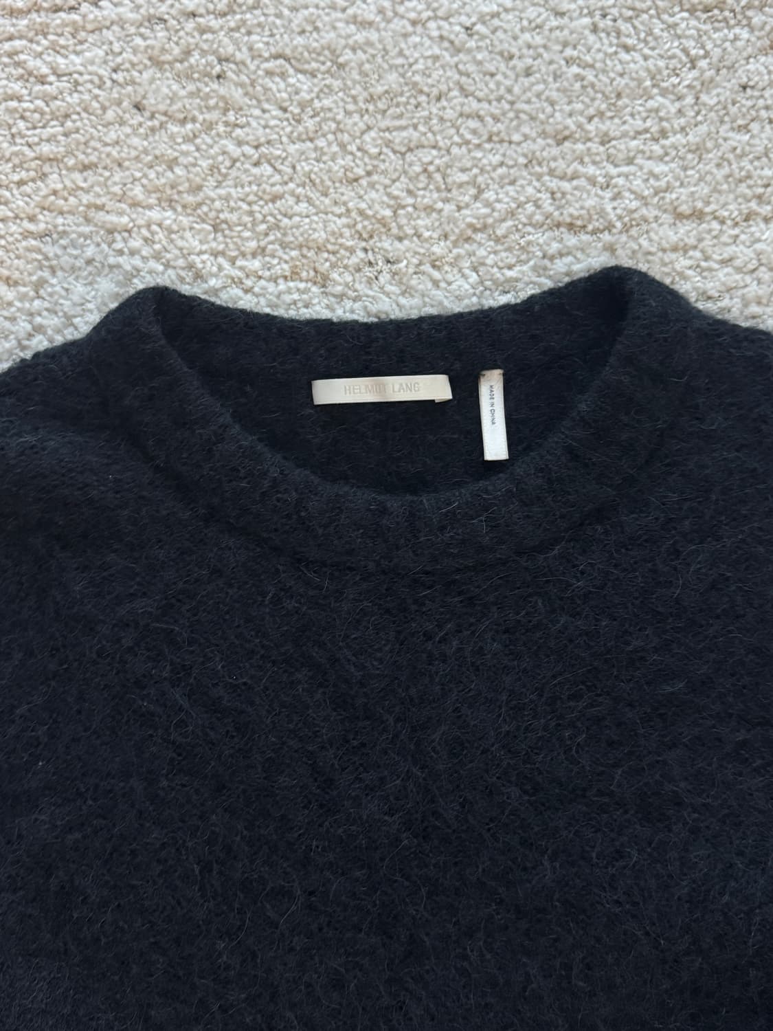 헬무트랭(Helmut Lang) 알파카 울 크롭 니트 풀오버 상품이미지2