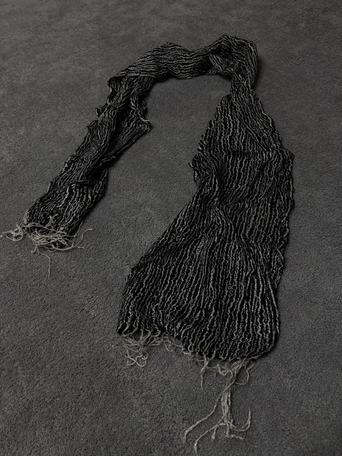 Vintage v-kei punk mood flannel scarf 상품이미지2