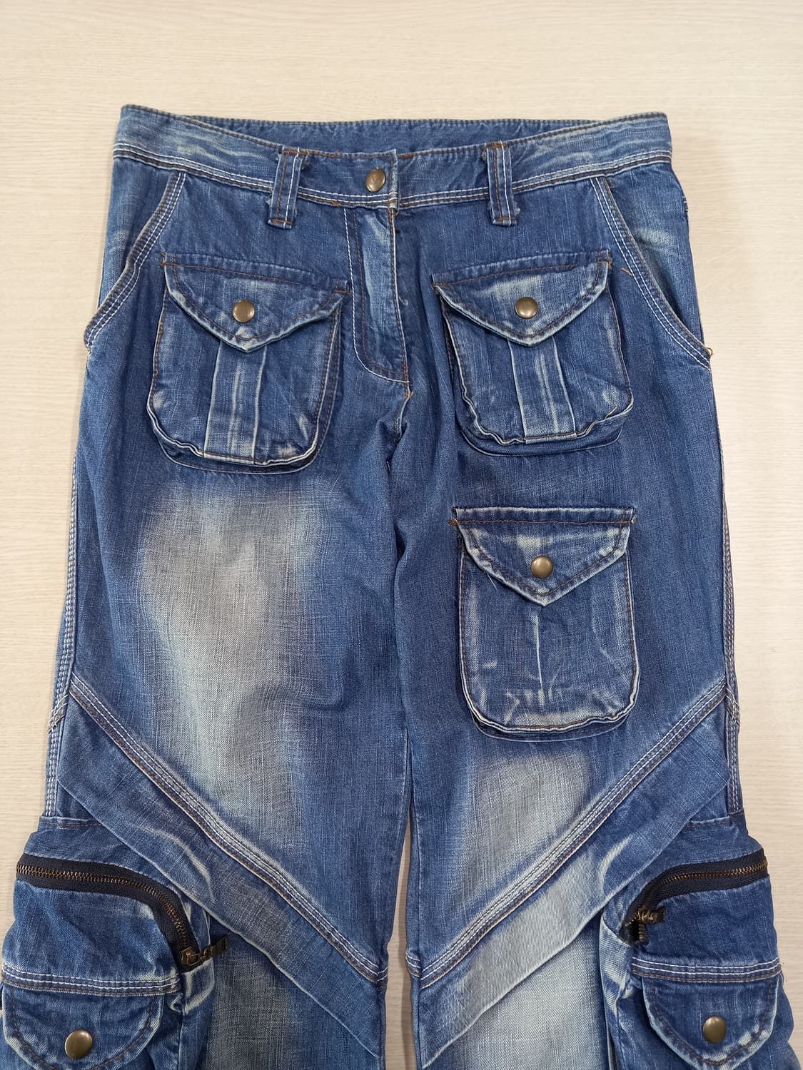 27 KOREA 포켓 카고 플레어 데님 27-618 상품이미지3