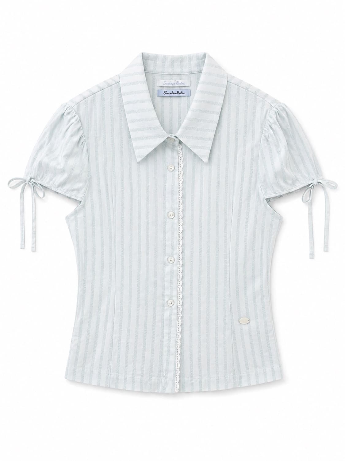 썸웨어버터 카라 리본 블라우스 OS 상품이미지1