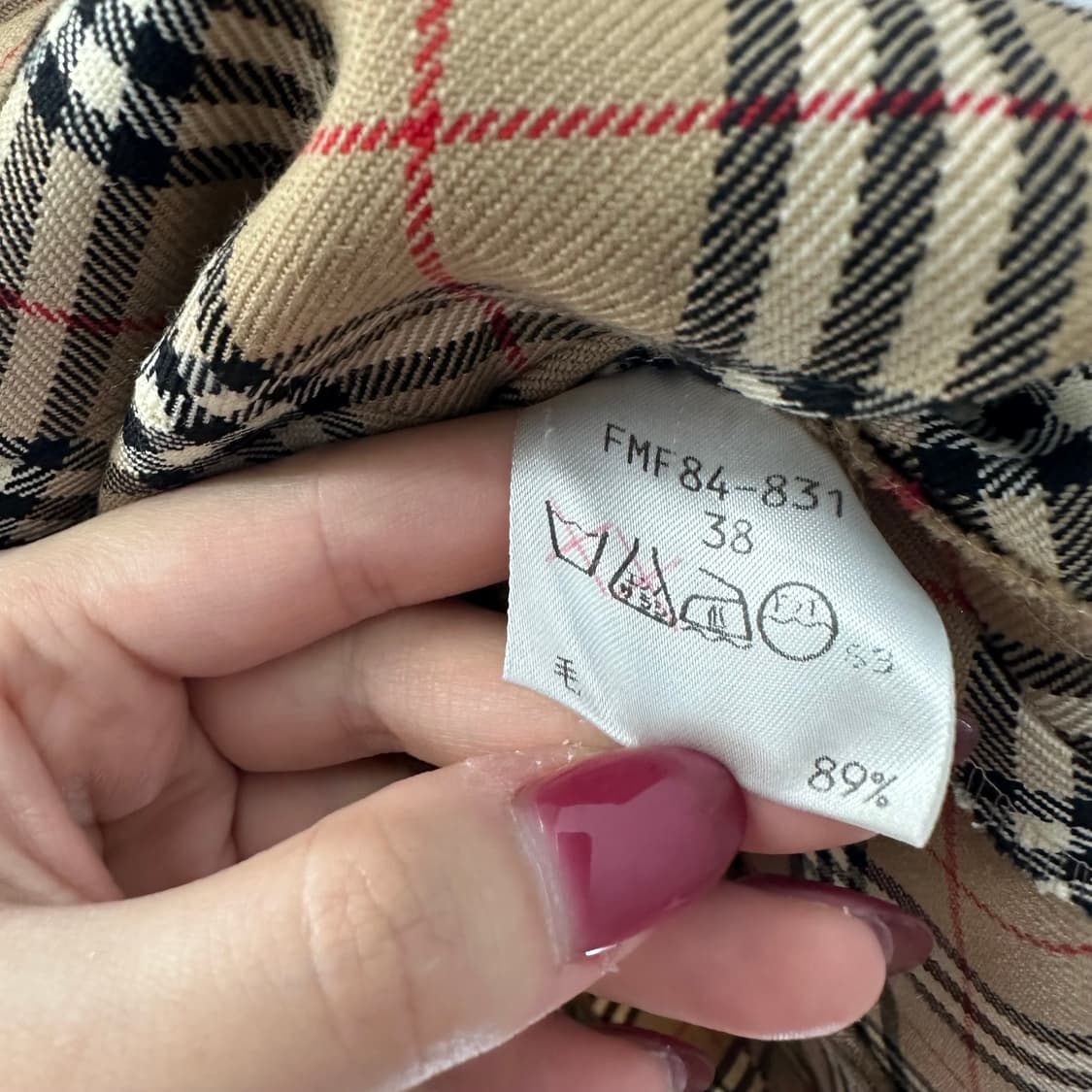 Burberrys Blue label블루라벨 노바체크 셔츠 원피스 38  상품이미지9