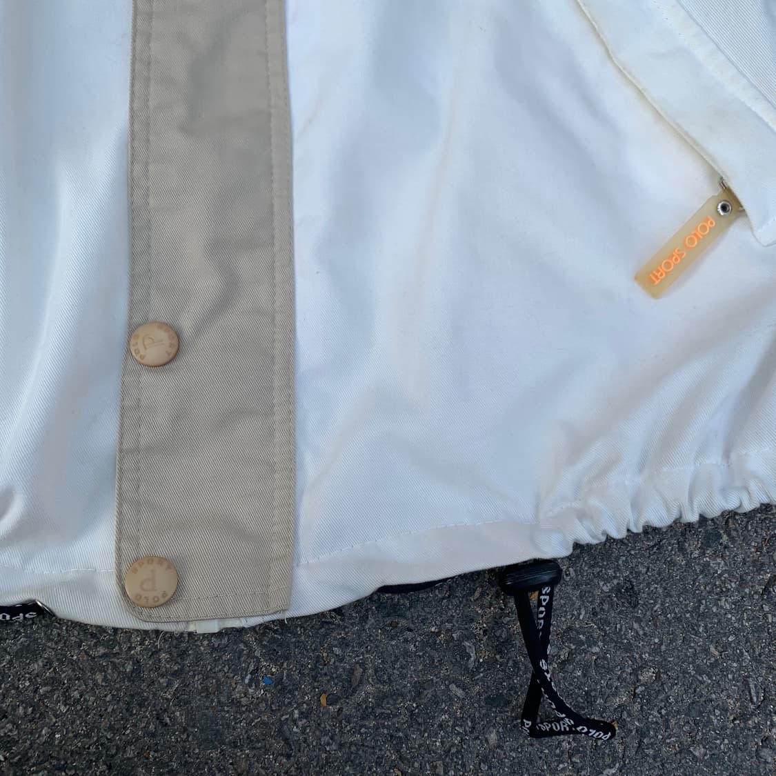 90 폴로 스포츠 대장급 스펠아웃 트랙자켓 바람막이 올드스쿨 점퍼 XL 상품이미지7