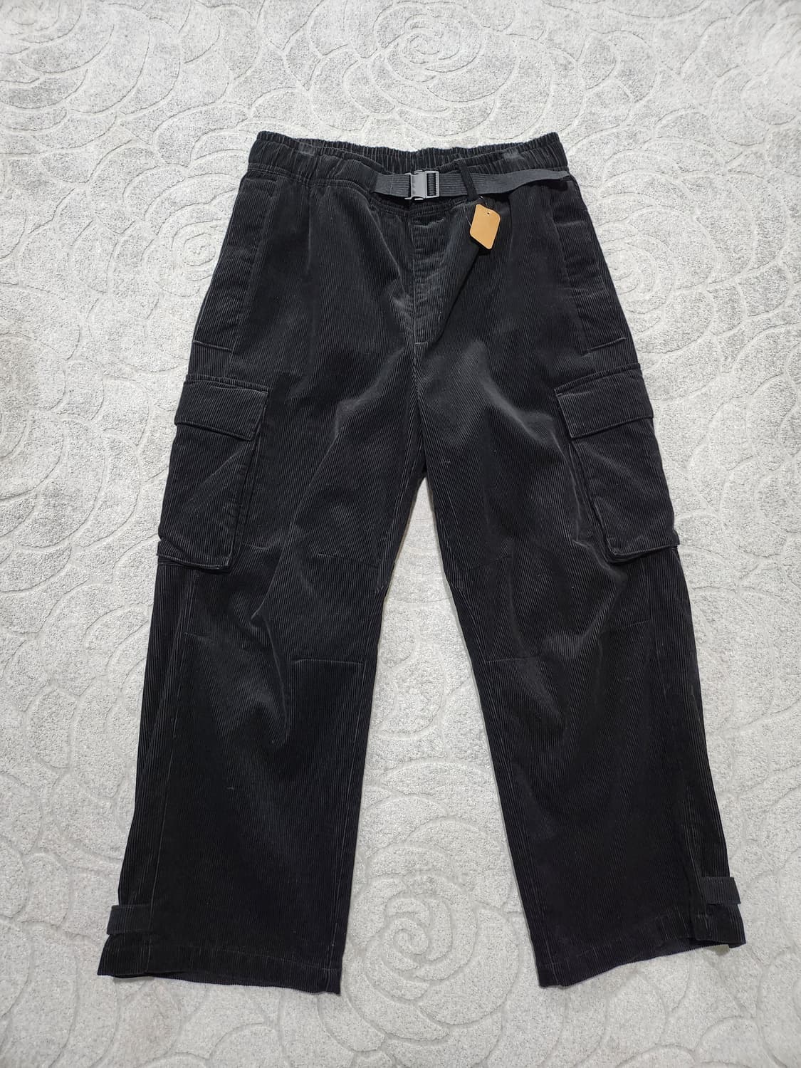 코듀로이 와이드 카고 팬츠 (발목 조절 가능) XL 상품이미지1
