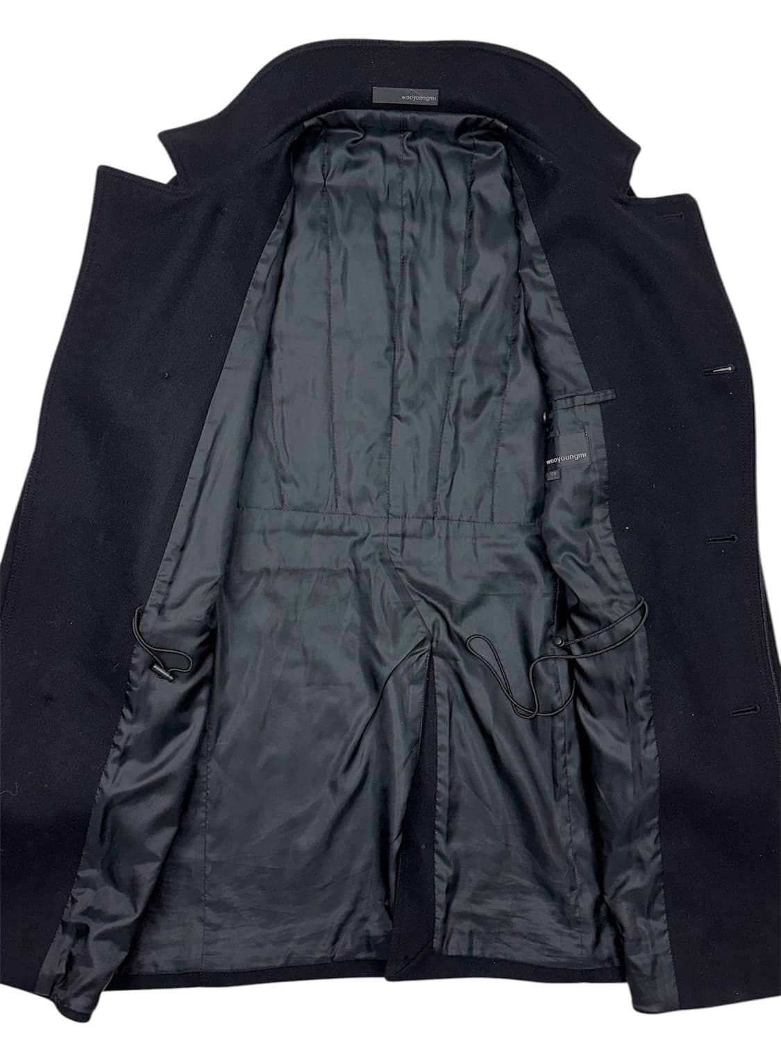 우영미 하이넥 사선지퍼 코트 상품이미지4