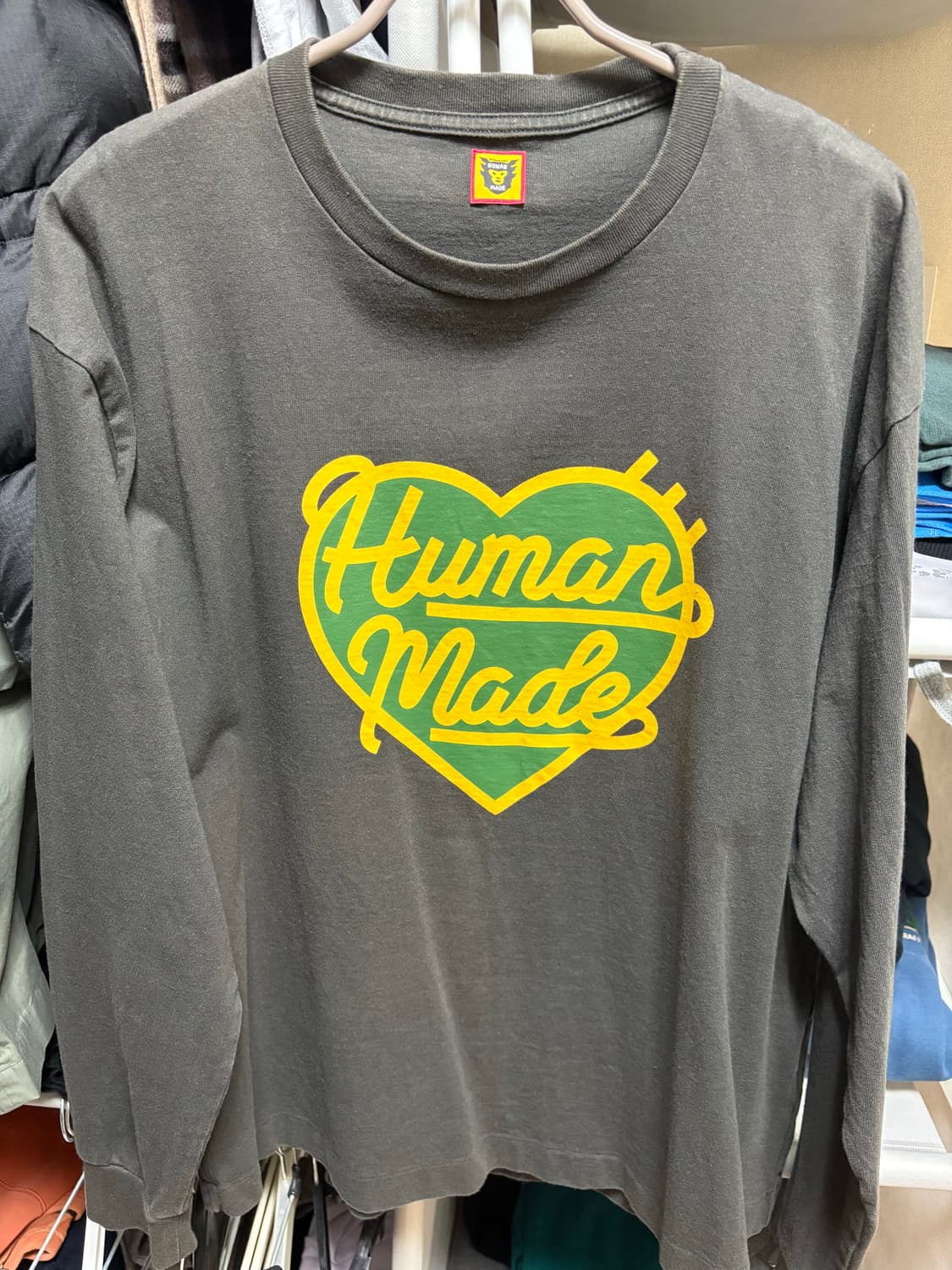 휴먼메이드 로고 롱슬리브 XL 상품이미지1