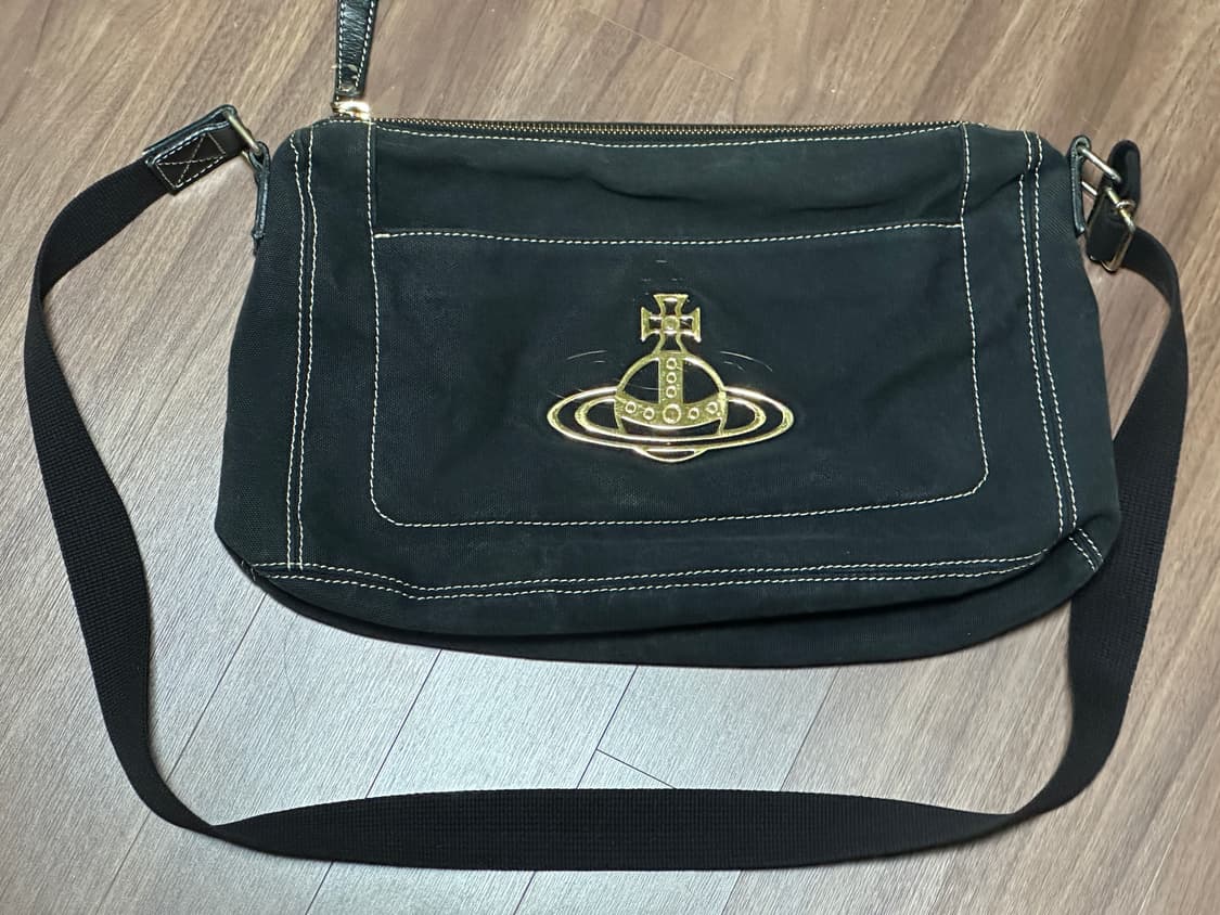 비비안웨스트우드 코튼 메신저백 상품이미지1