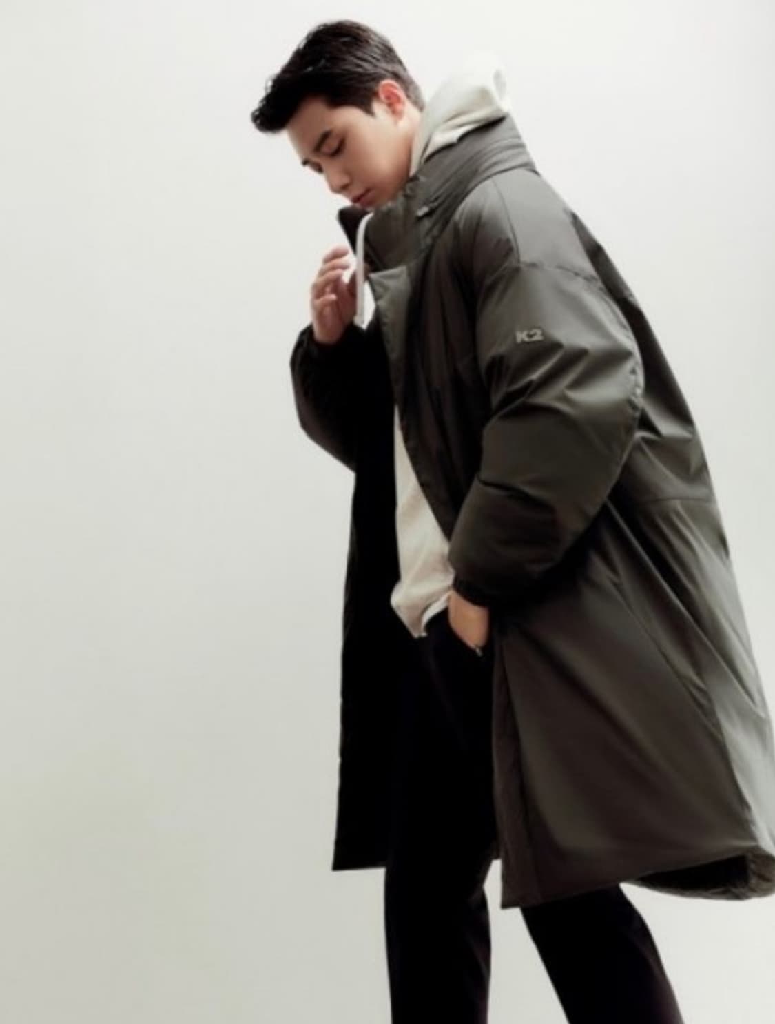 K2  씬에어 구스 다운 박서준 롱 패딩 상품이미지1