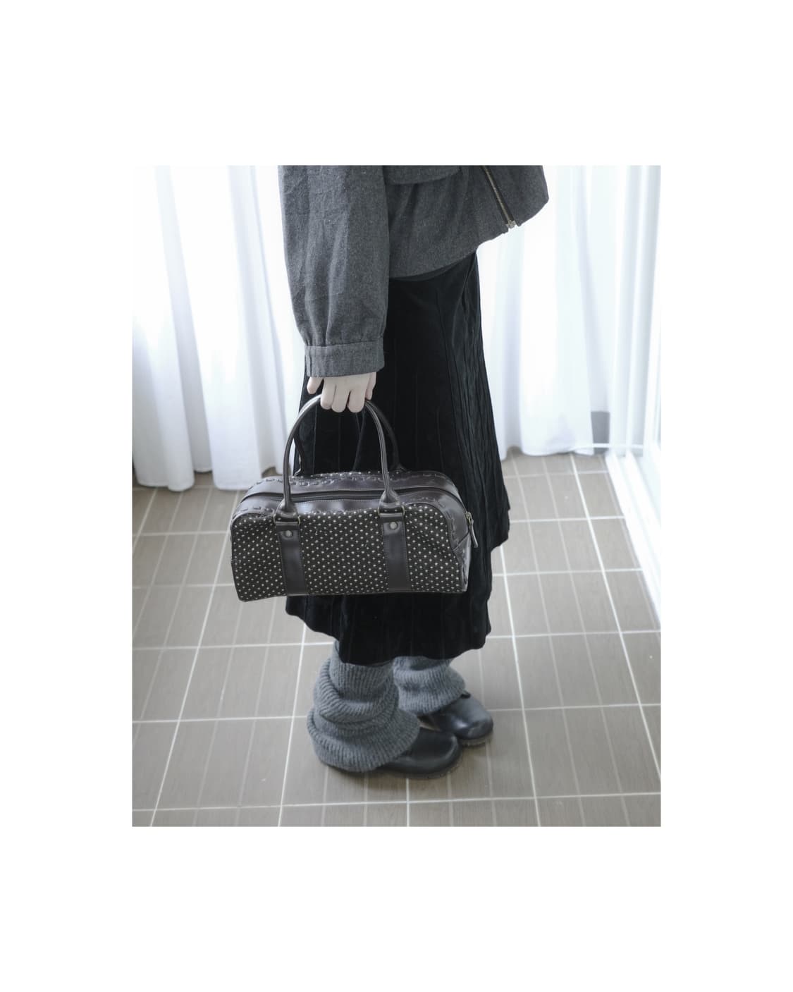 Brown dot square bag 상품이미지5