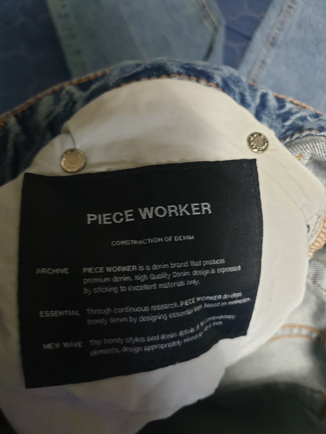 피스워커 NEW STAN 핏 워싱 스판 데님진 미디엄블루 (29) 상품이미지8