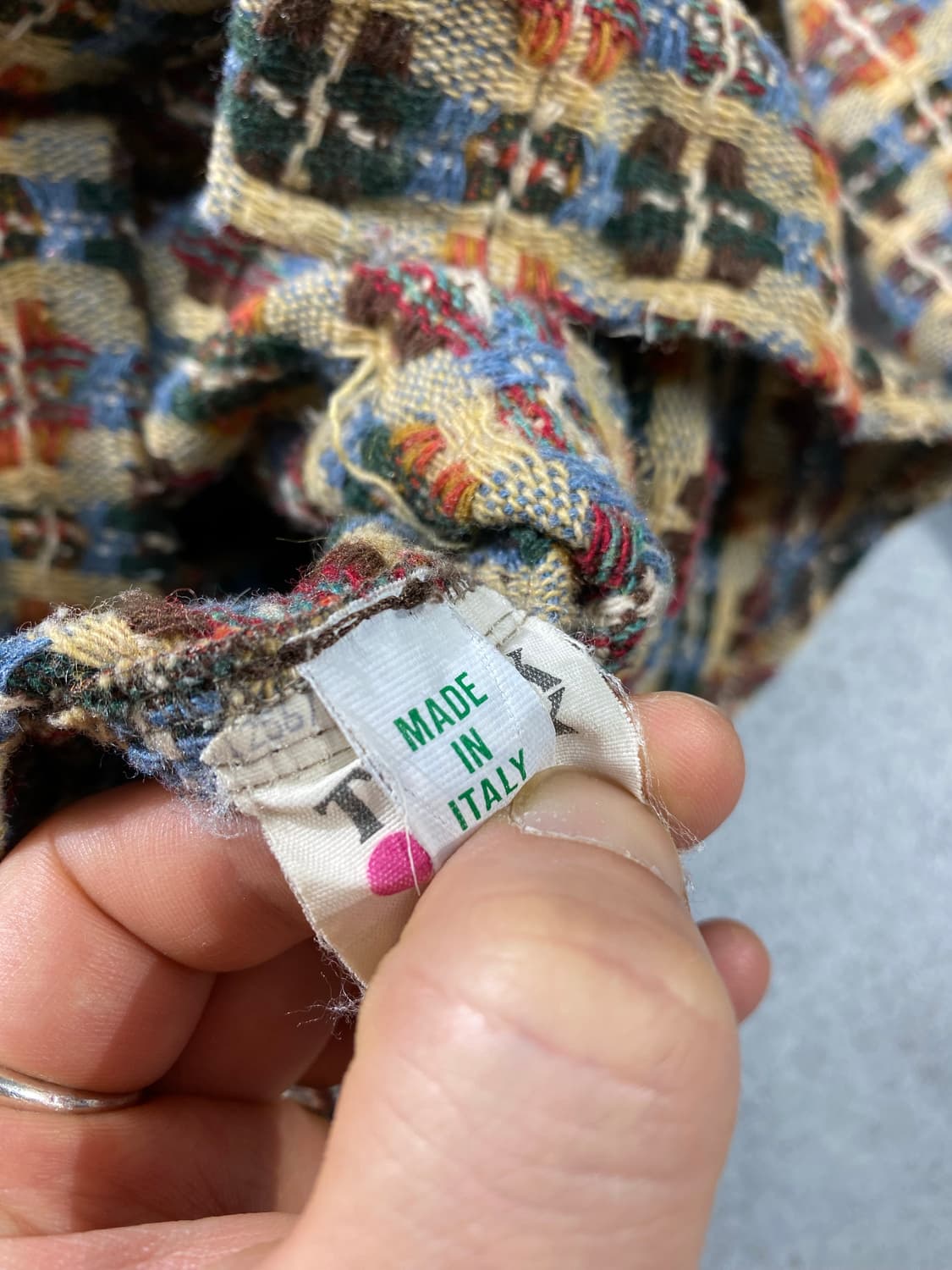 [L] 90s Think Pink 이태리 메이드 에스닉 셔츠 상품이미지8