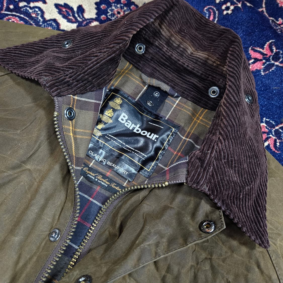 바버(Barbour) 빈티지 워시드 왁싱 클레식 자켓  상품이미지2