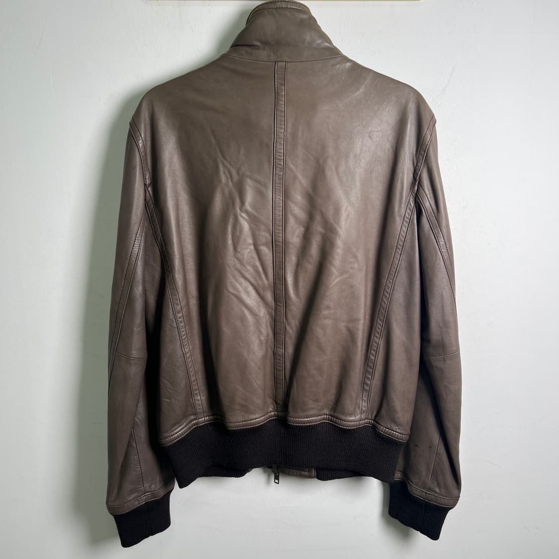 어반리서치 딥브라운 양가죽 블루종 자켓 L 상품이미지6