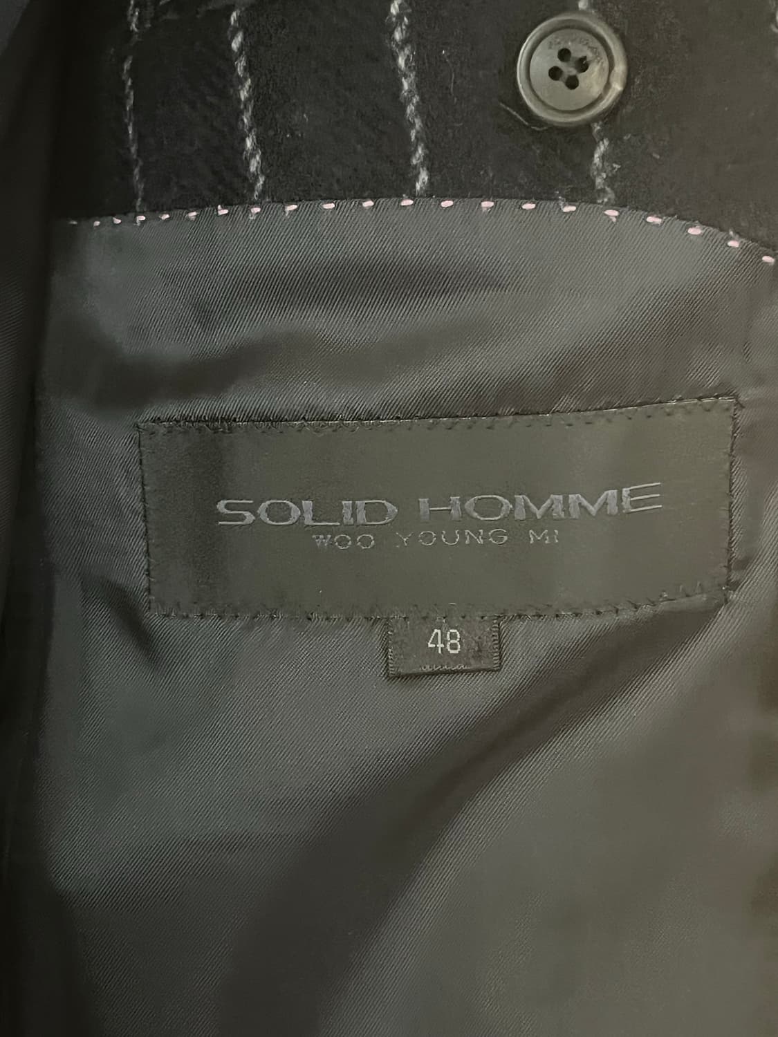 솔리드옴므 핀스트라이프 울 블레이저 (48) 상품이미지4