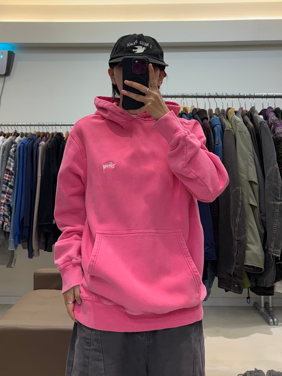 스투시 오버다이드 스톡 로고 후드 상품이미지4