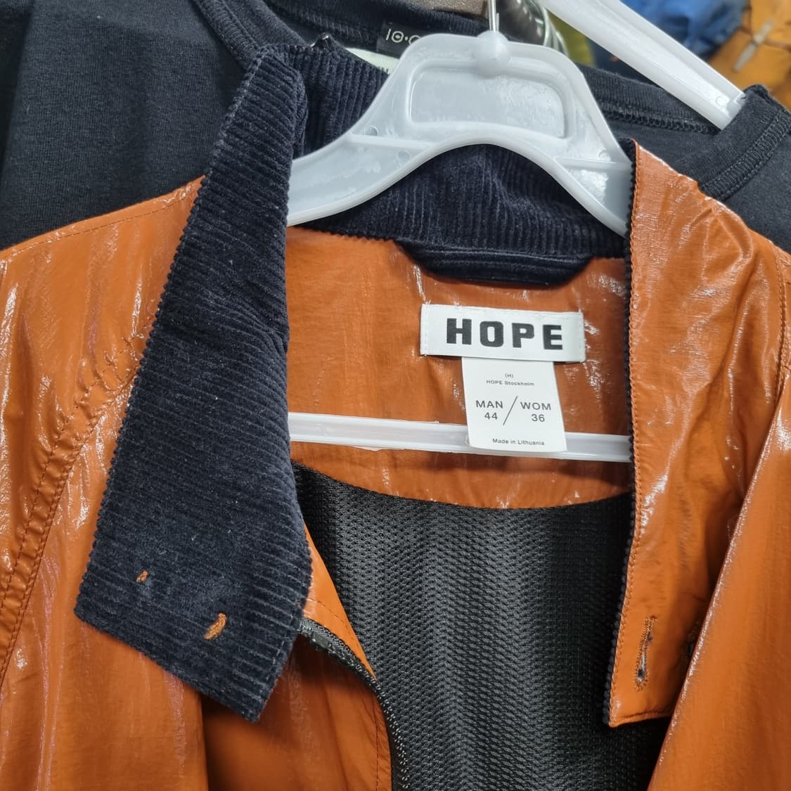 HOPE 오렌지색 남녀공용 바람막이 상품이미지3