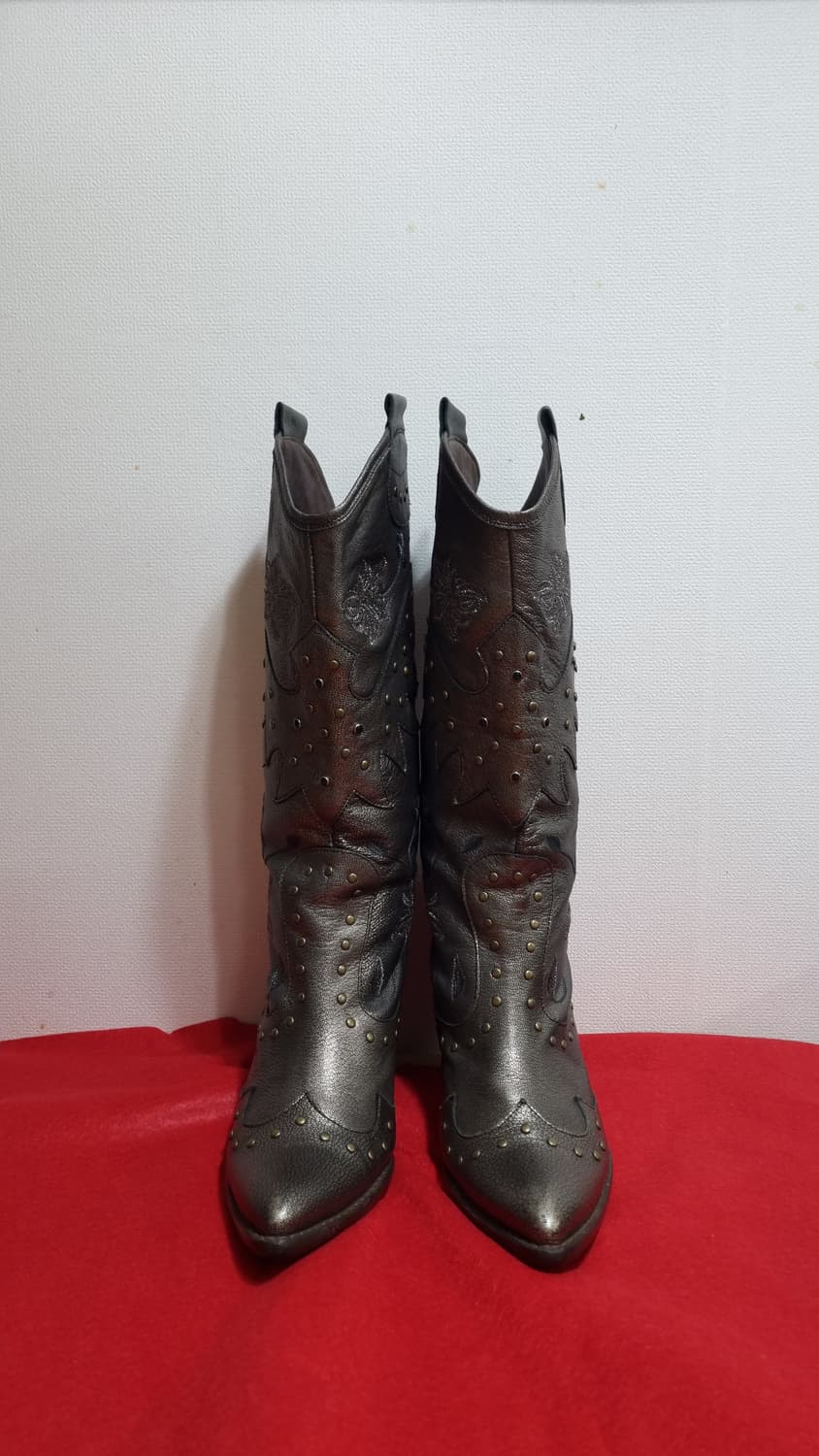 스터드 장식 웨스턴 미들부츠 235 상품이미지1