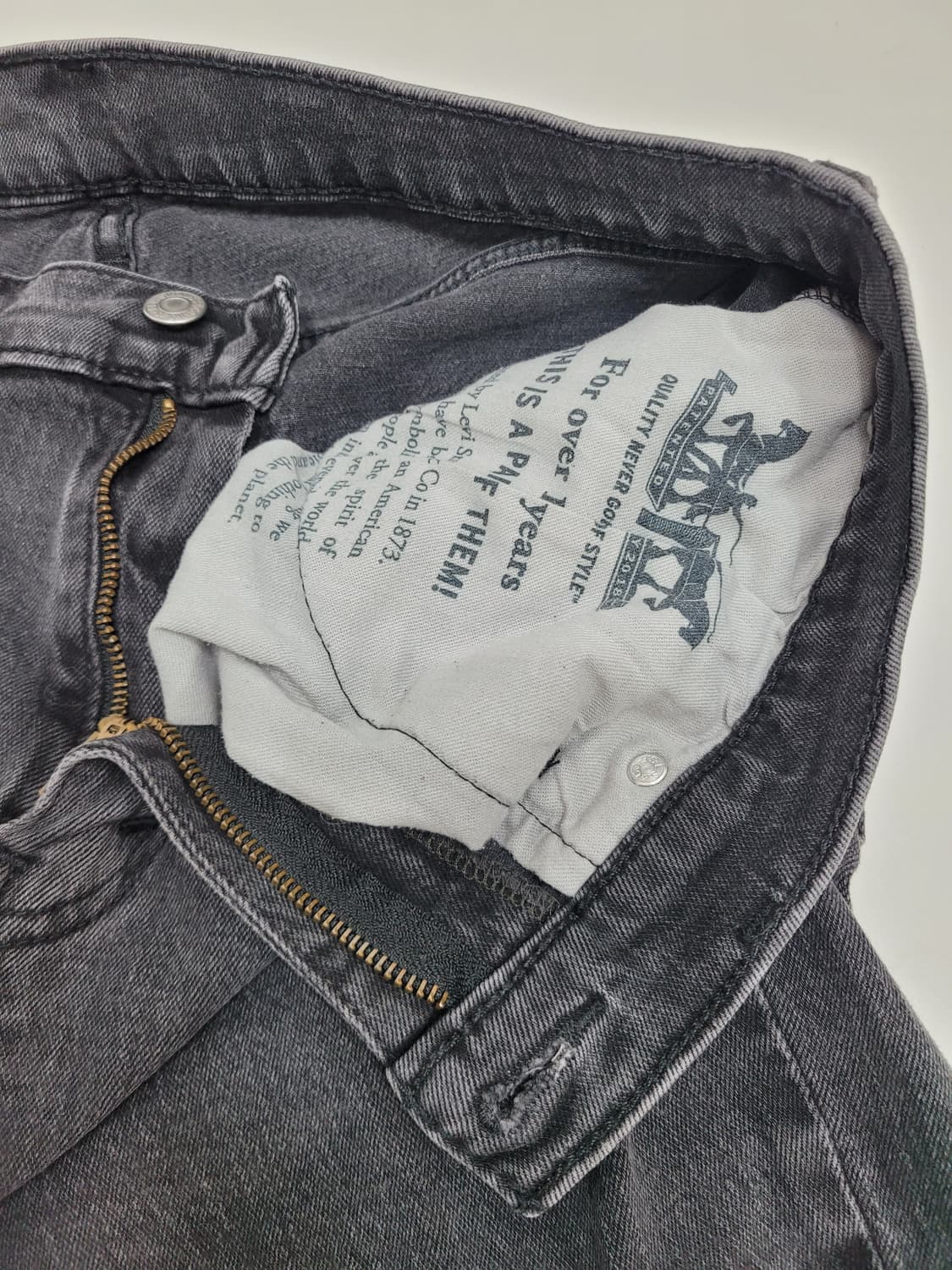 LEVI'S 리바이스 541 데님 블랙진/ 남 32 스판
 상품이미지7