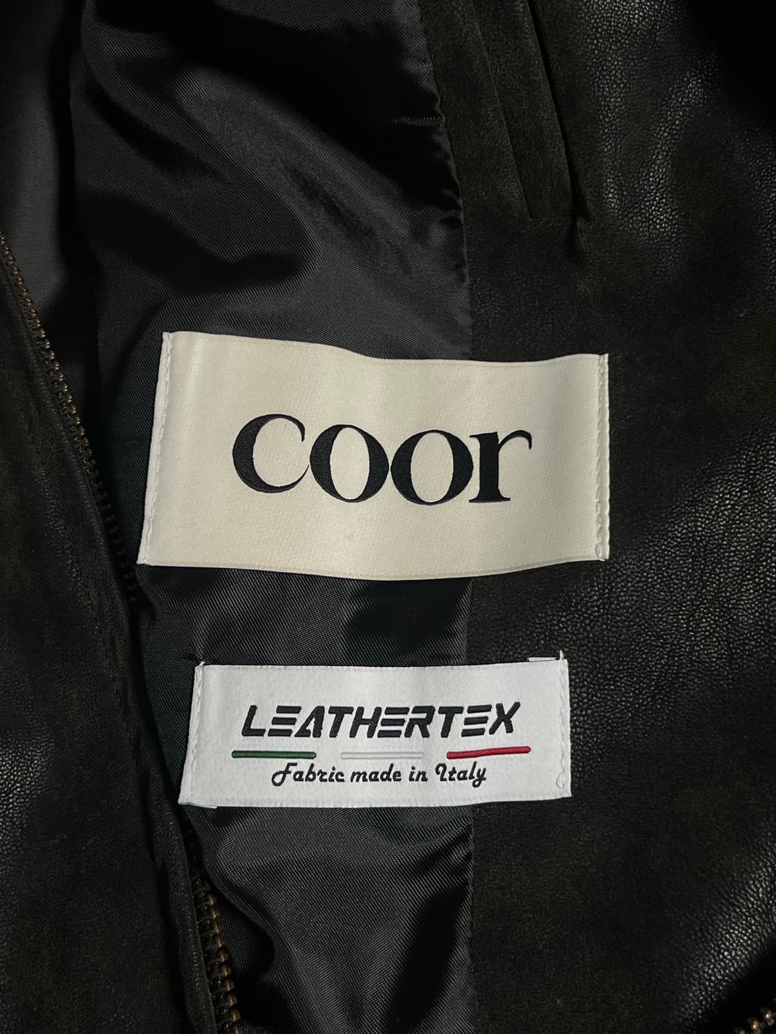 [L] 쿠어 믹스드 스웨이드 파이핑 점퍼 (블랙브라운) 상품이미지9