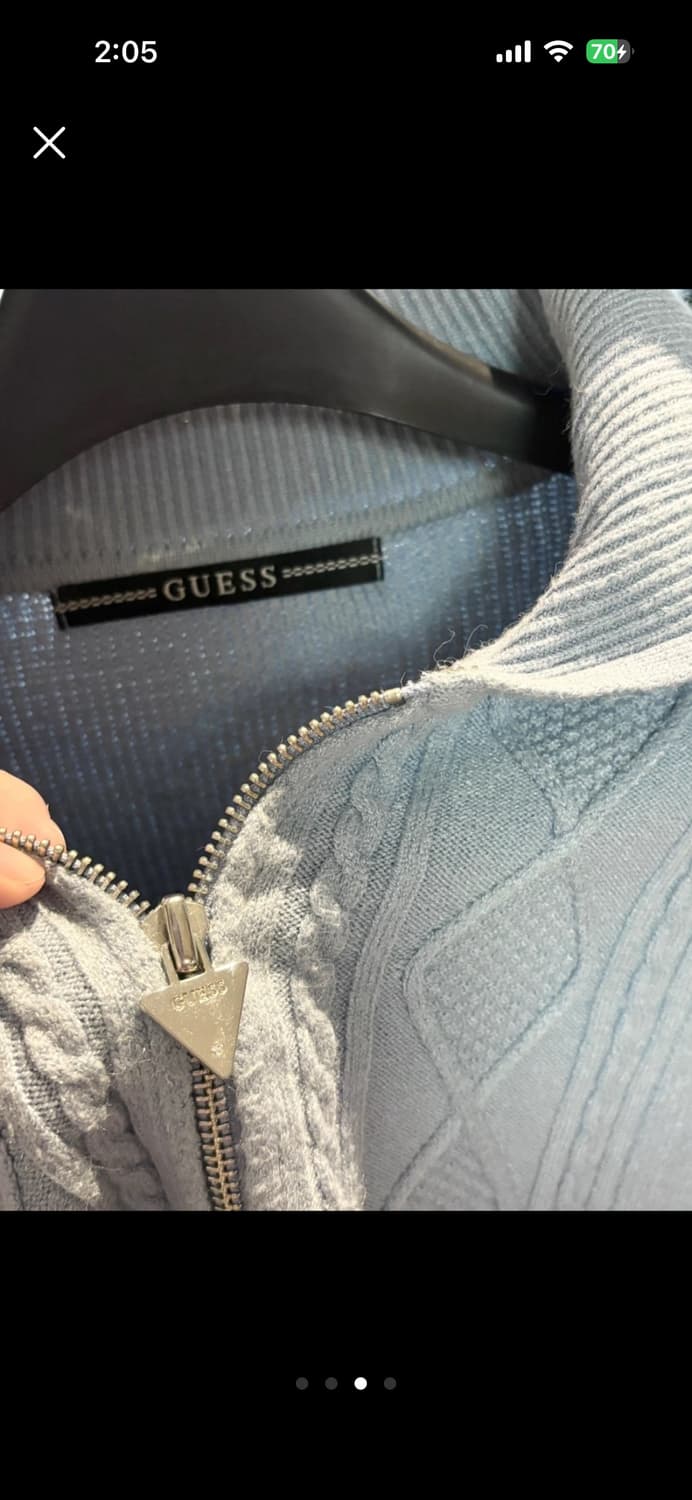 소라색 게스 집업 상품이미지3