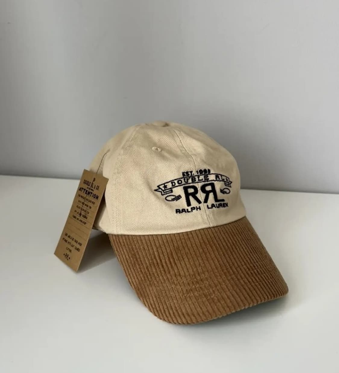 RRL 코듀로이 렌치 로고 볼캡 상품이미지1