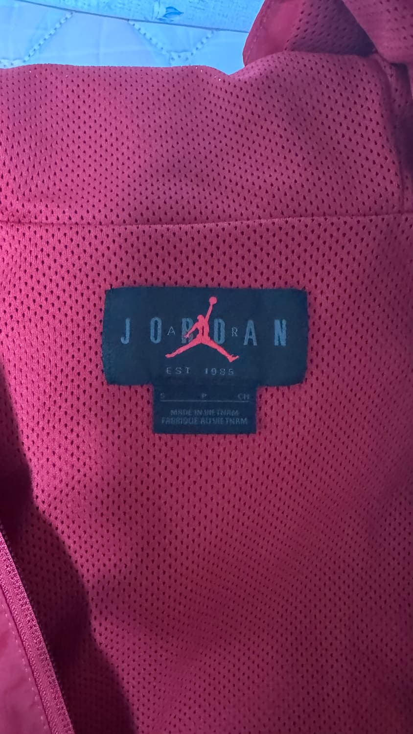 조던 레드블랙 바람막이 후드 자켓 상품이미지2