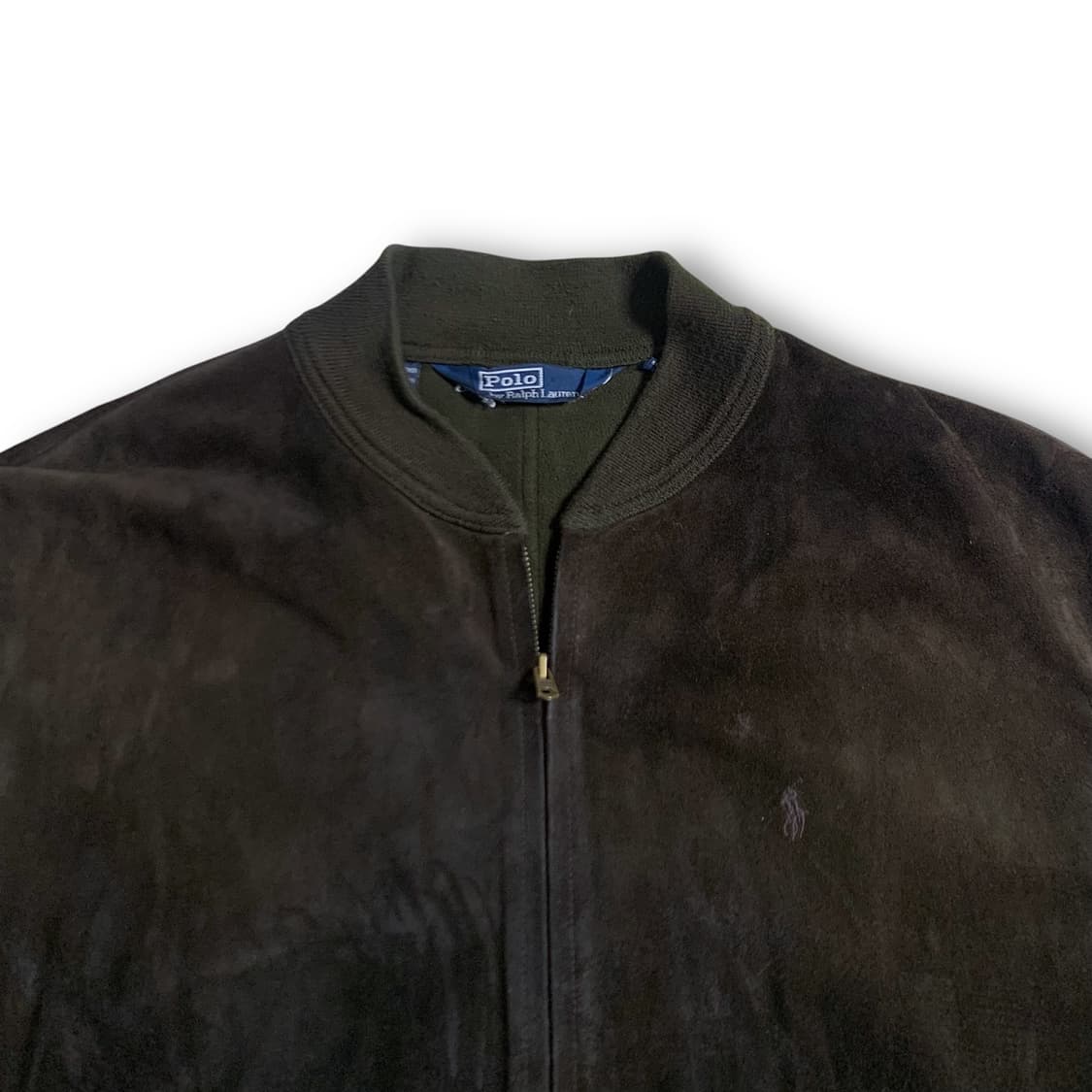 [XL] 90s Polo suede jacket dark brown 상품이미지2