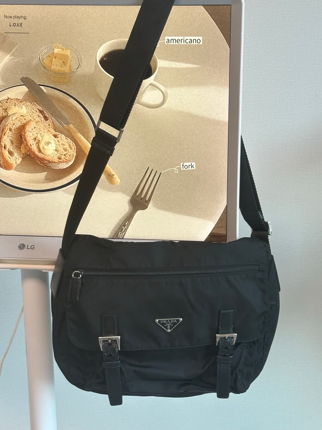 프라다 메신저백 나일론 포코노 테수토 숄더백 상품이미지2