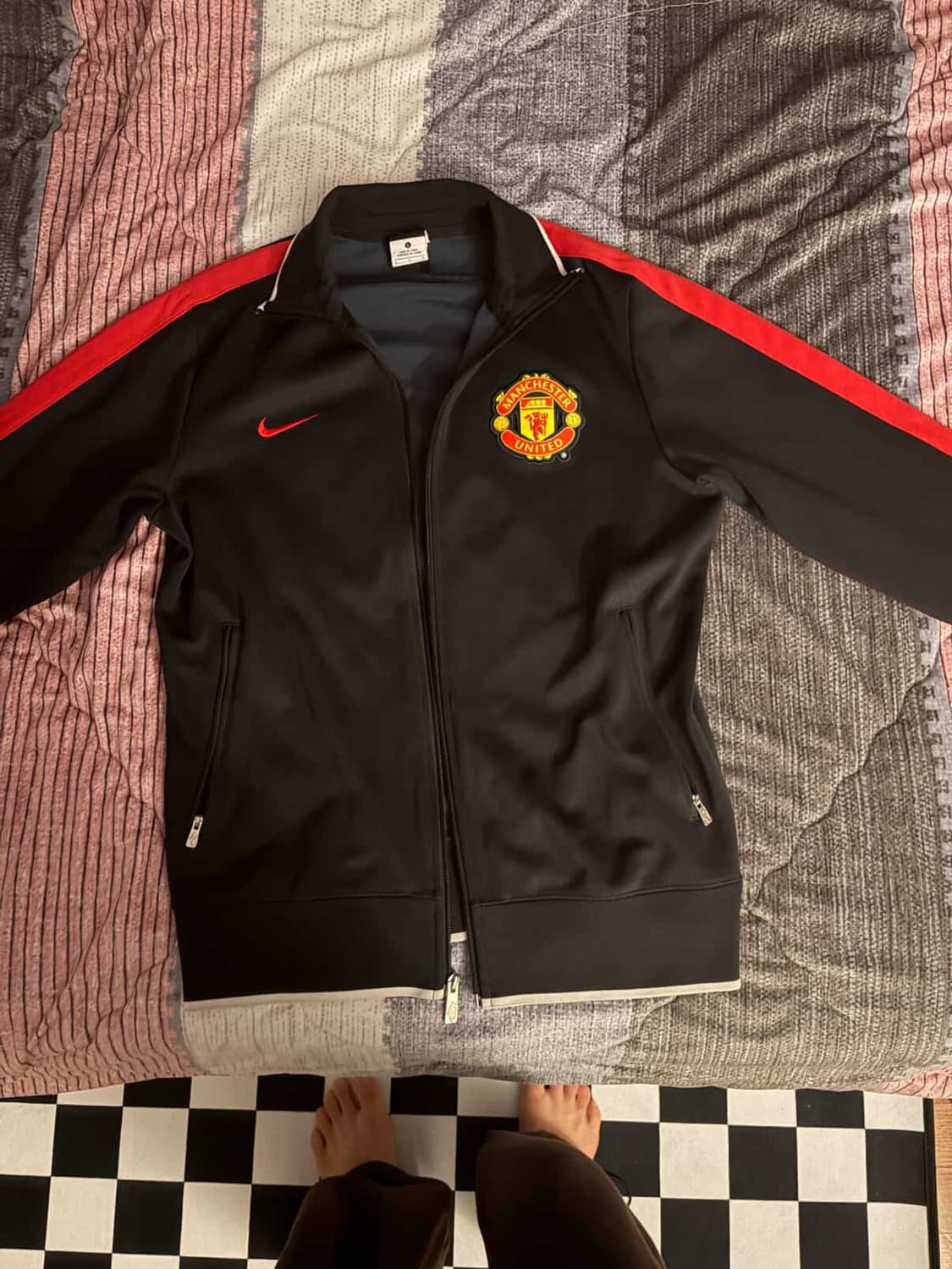 나이키 맨유 트랙 자켓 블랙 L 상품이미지1