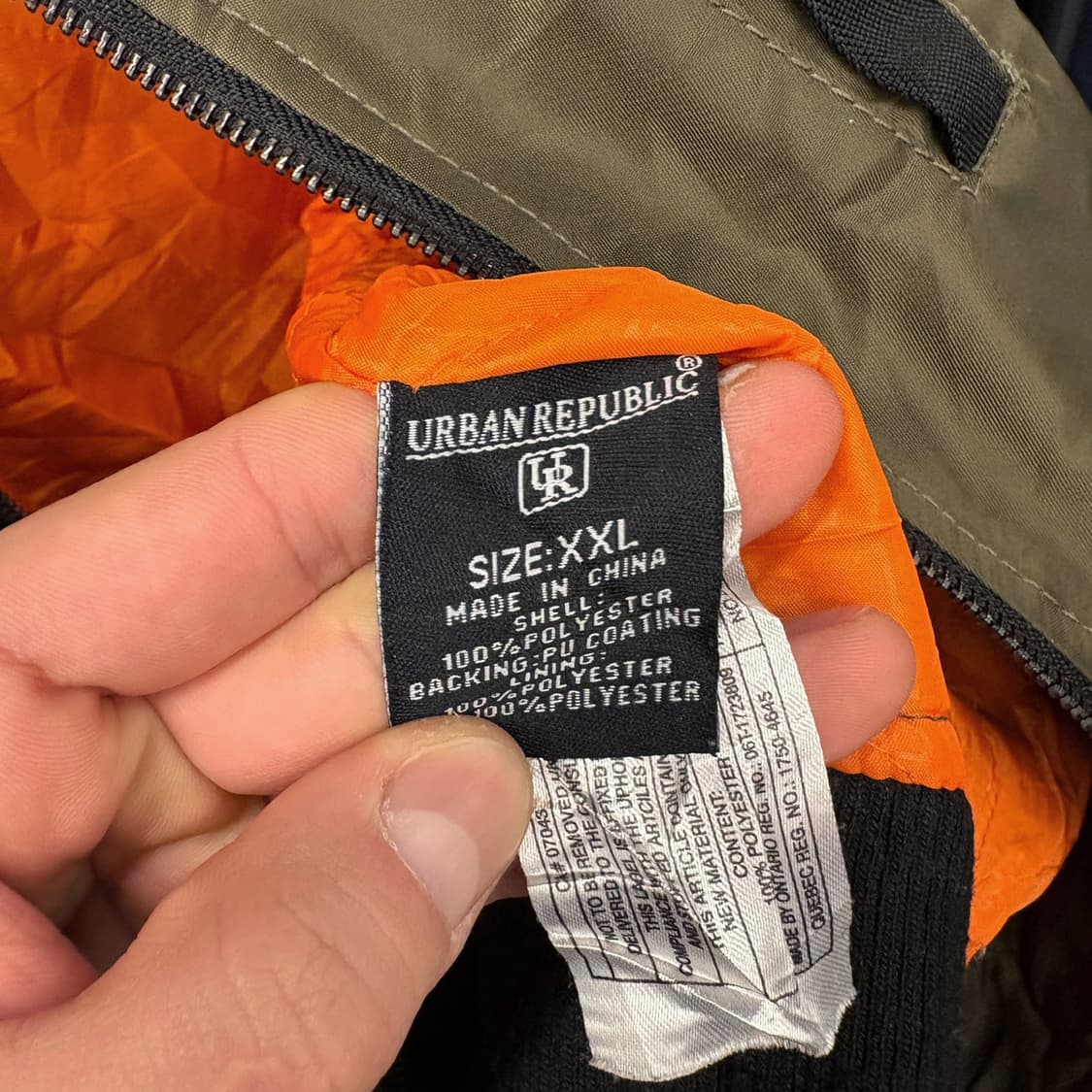 JPN 어반 리퍼블릭 모던 MA-1 봄버자켓 숄더패치 올리브 N669 상품이미지7