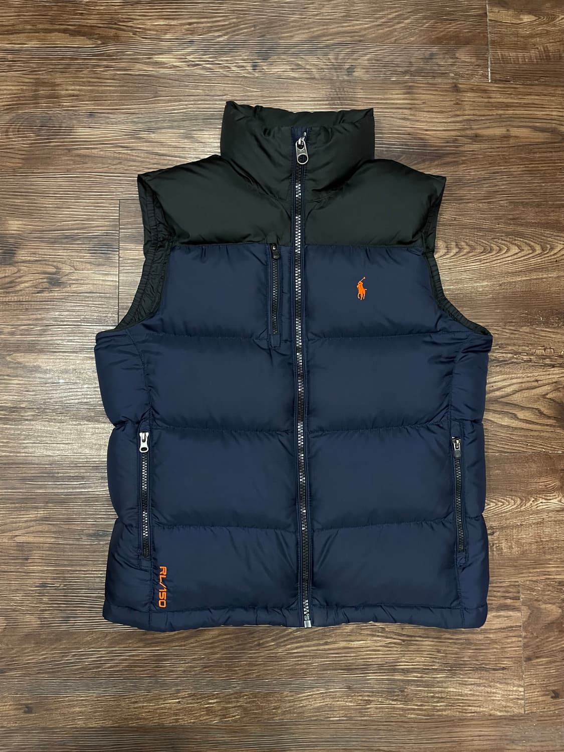폴로 랄프로렌 다운 푸퍼 베스트 패딩조끼 네이비 블랙 상품이미지1