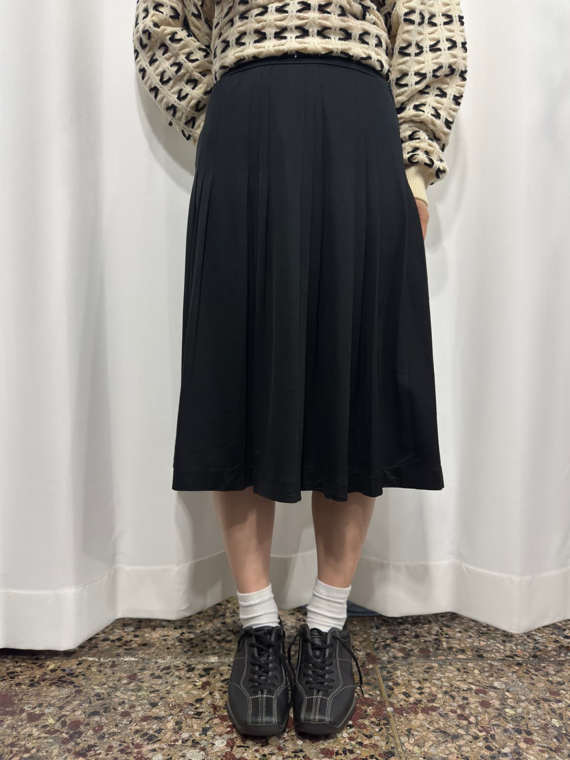 rodier paris midi pleats skirt 상품이미지4