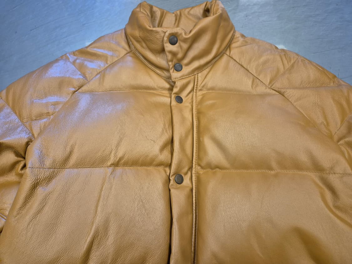 90s suggestion 레더 다운 자켓 상품이미지4