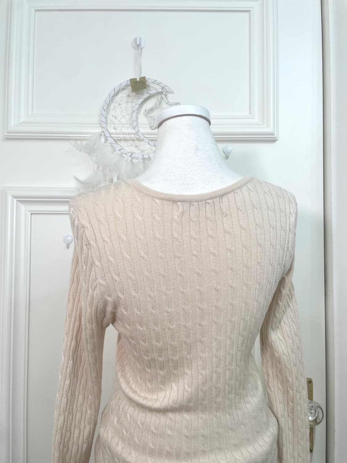beige cubic point twist slim cardigan 상품이미지3