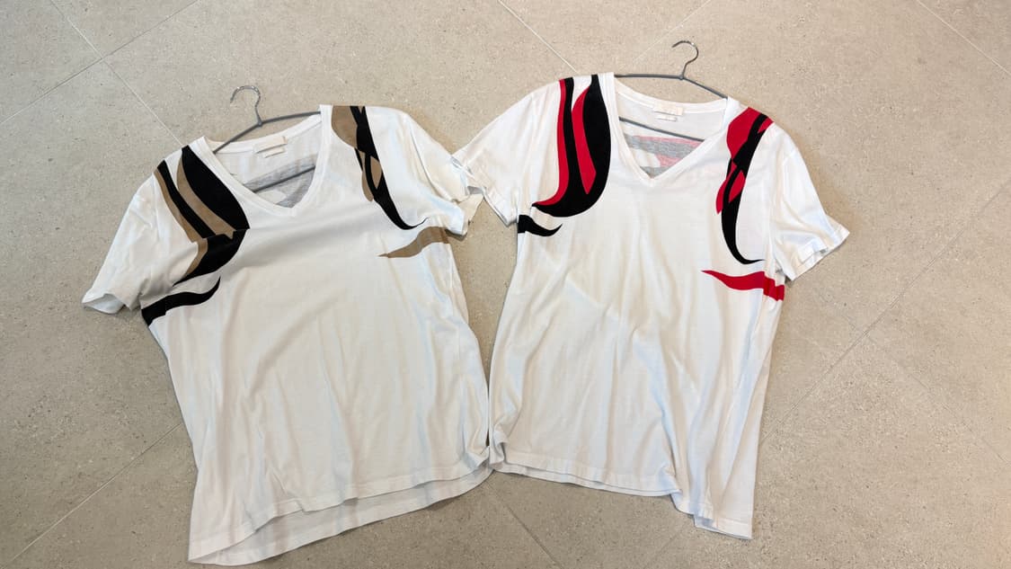 명품 알렉산더맥퀸 이태리 반팔 티셔츠 M 2장 일괄 상품이미지1