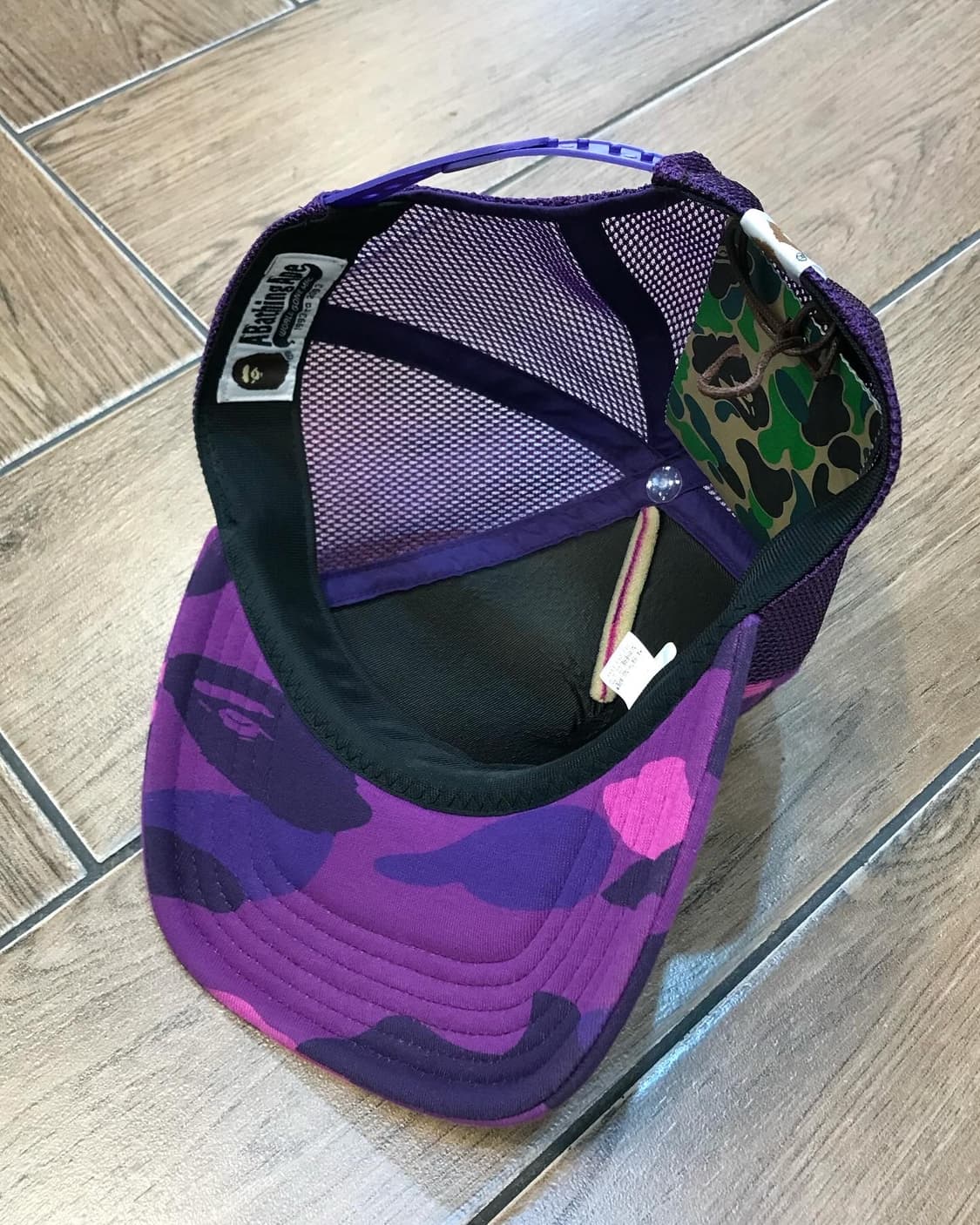 Bape Purple Camouflage Mesh Cap 상품이미지9