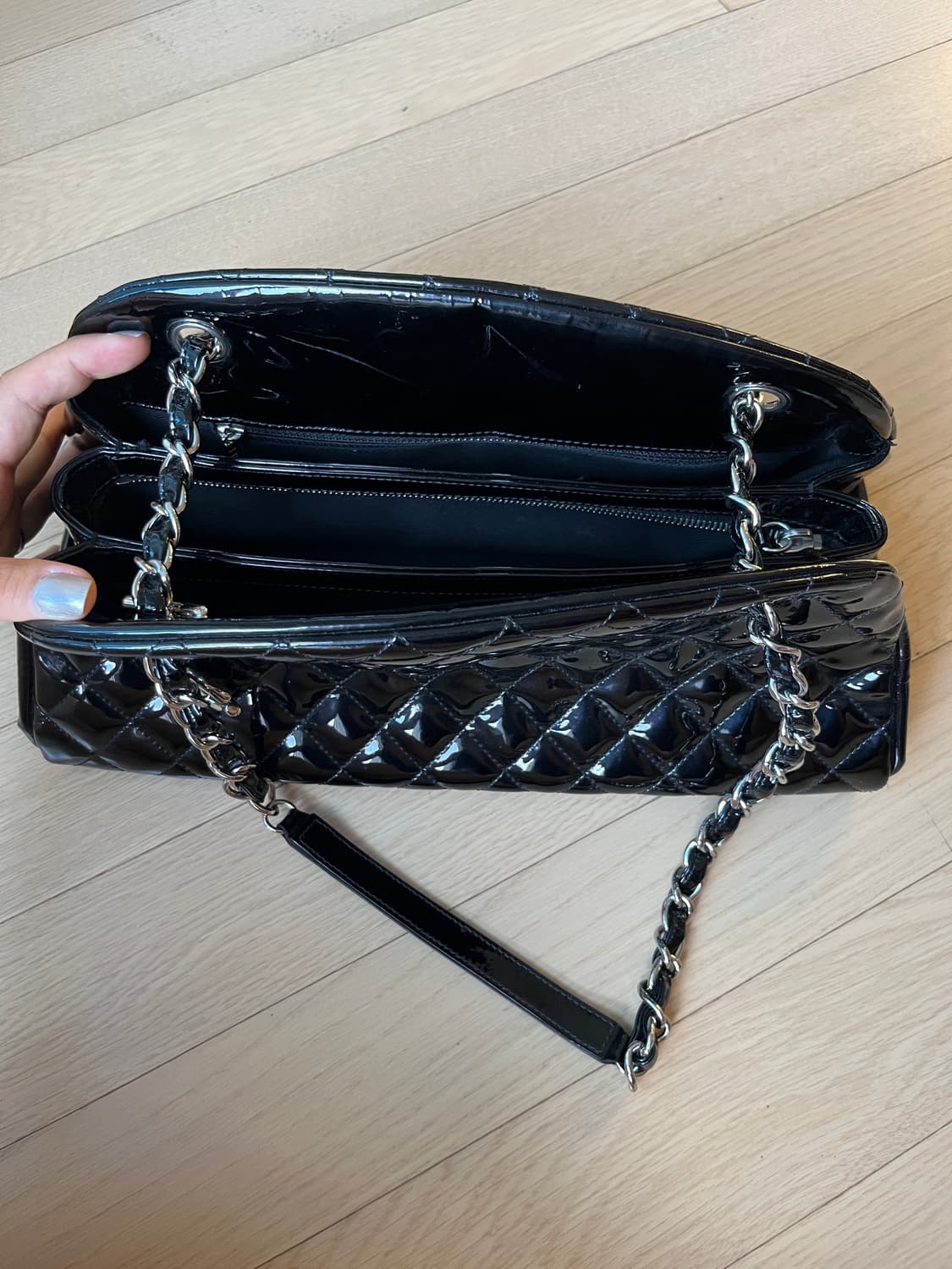 00s Chanel 샤넬 마드모아젤 페이던트 퀼팅백 상품이미지5