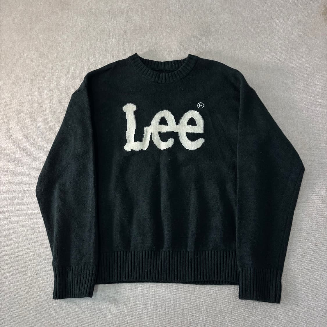 100 LEE 리 울 빅로고 니트 상품이미지1