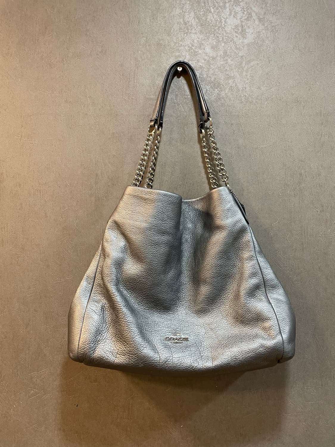 코치 실버 체인 숄더백 가방 상품이미지2