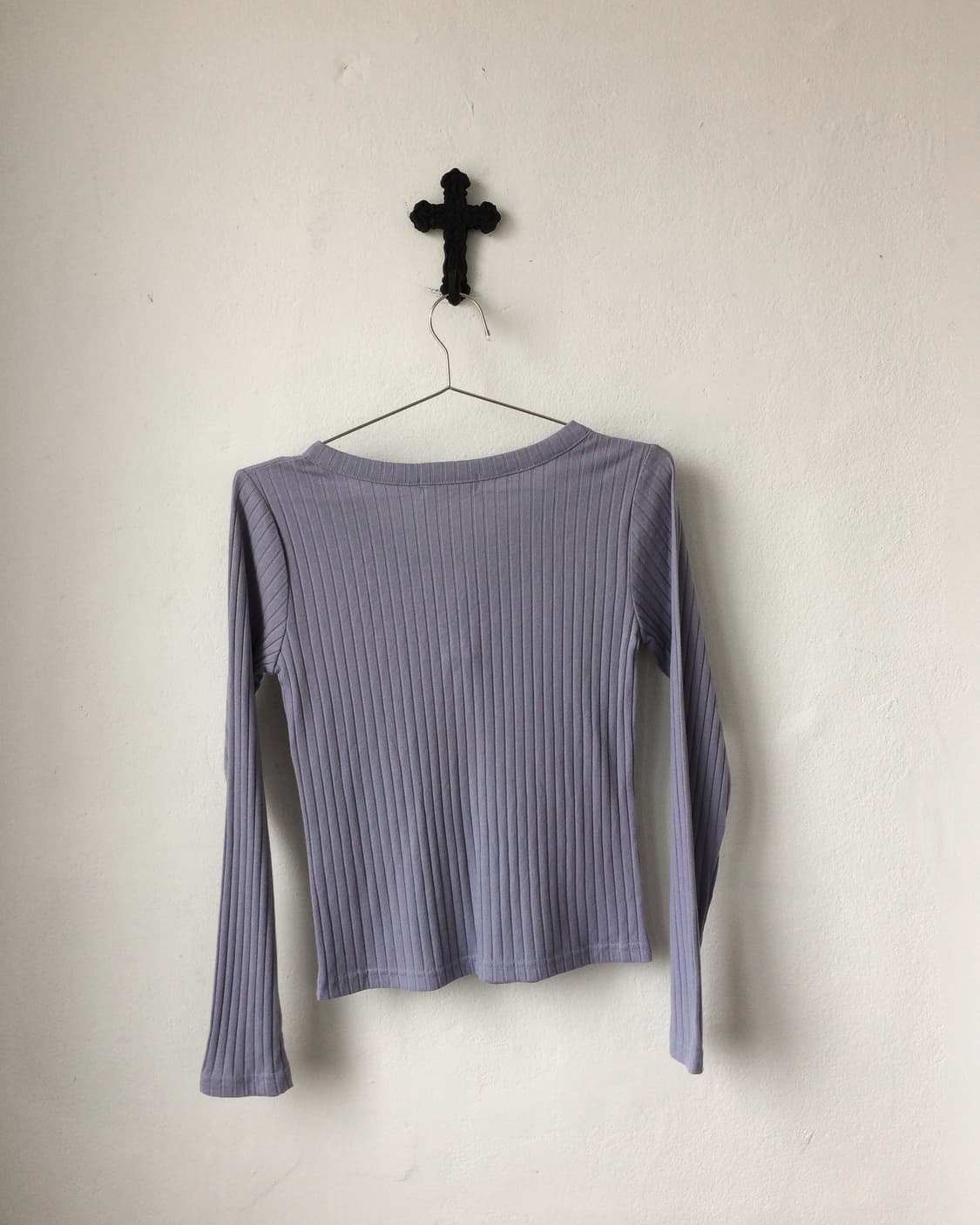 Button point ribbed sleeve 상품이미지3