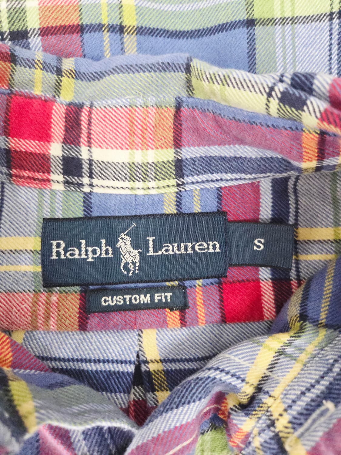 폴로 랄프로렌 커스텀핏 멀티 체크 셔츠 블루 상품이미지7