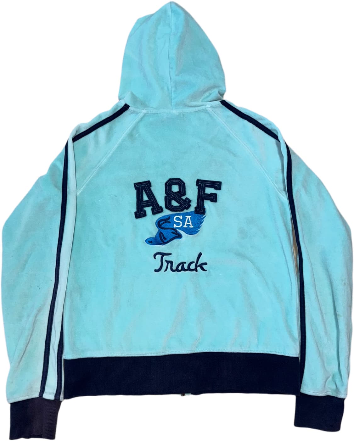 2000년대 아베크롬비 민트 Y2K 크롭기장 후드집업  상품이미지2