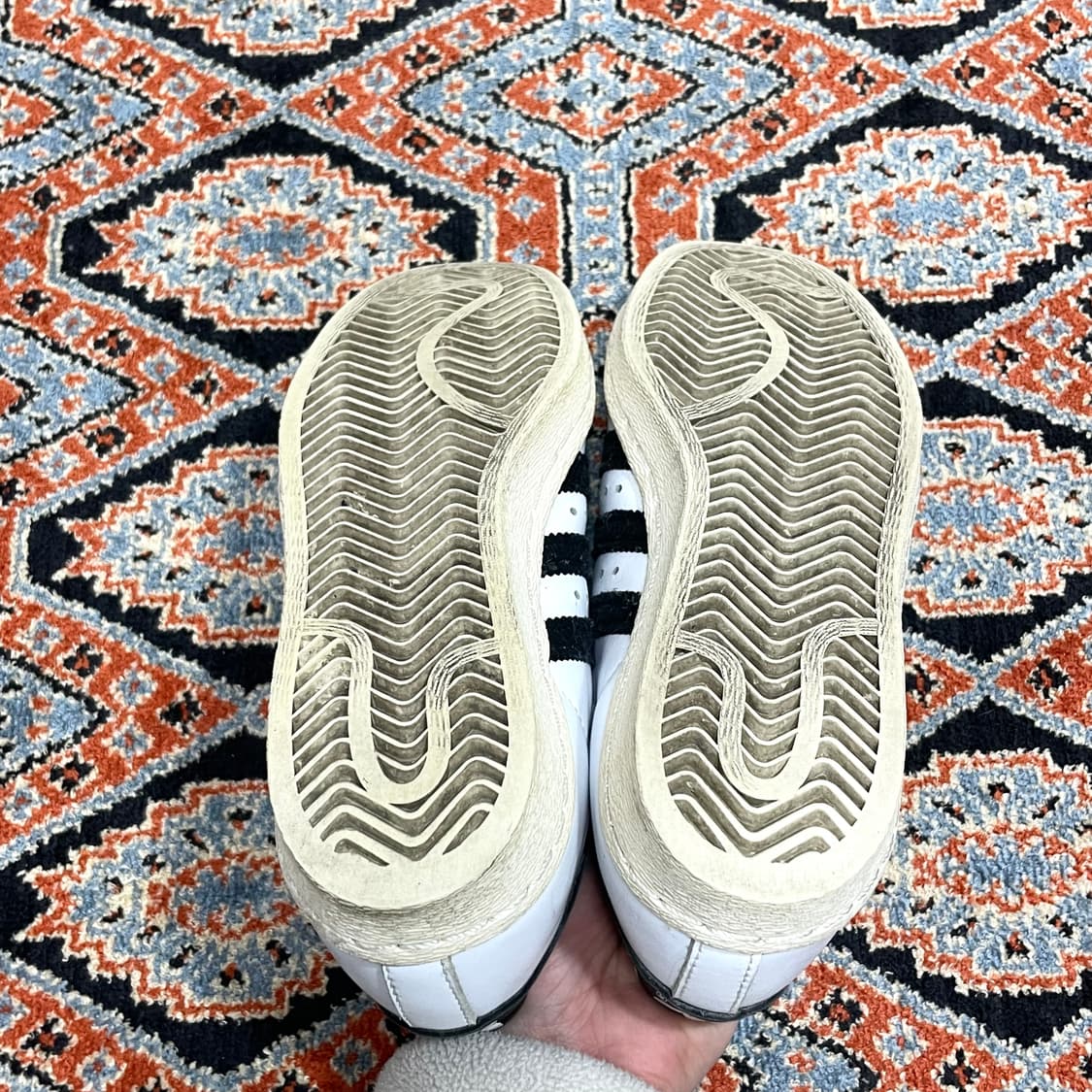 아디다스 슈퍼스타 흰검 스니커즈 US4 상품이미지6