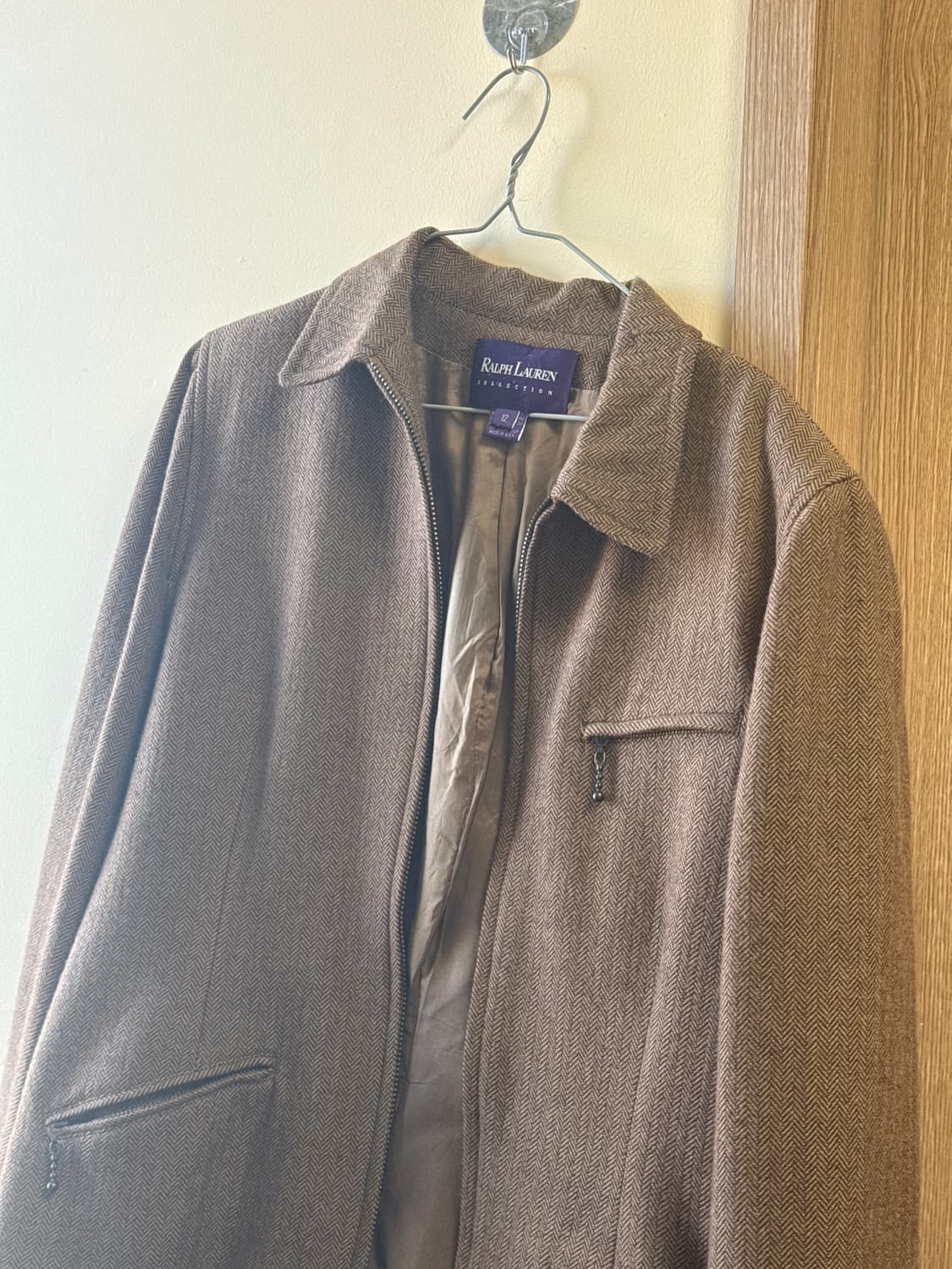 랄프로랜 퍼플라벨 컬렉션 울 해링본 자켓 상품이미지1
