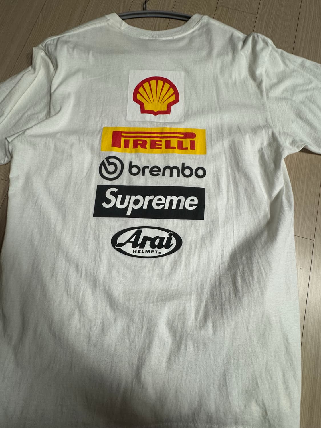 슈프림 x 두카티 로고 티셔츠 화이트 - 24SS 상품이미지2