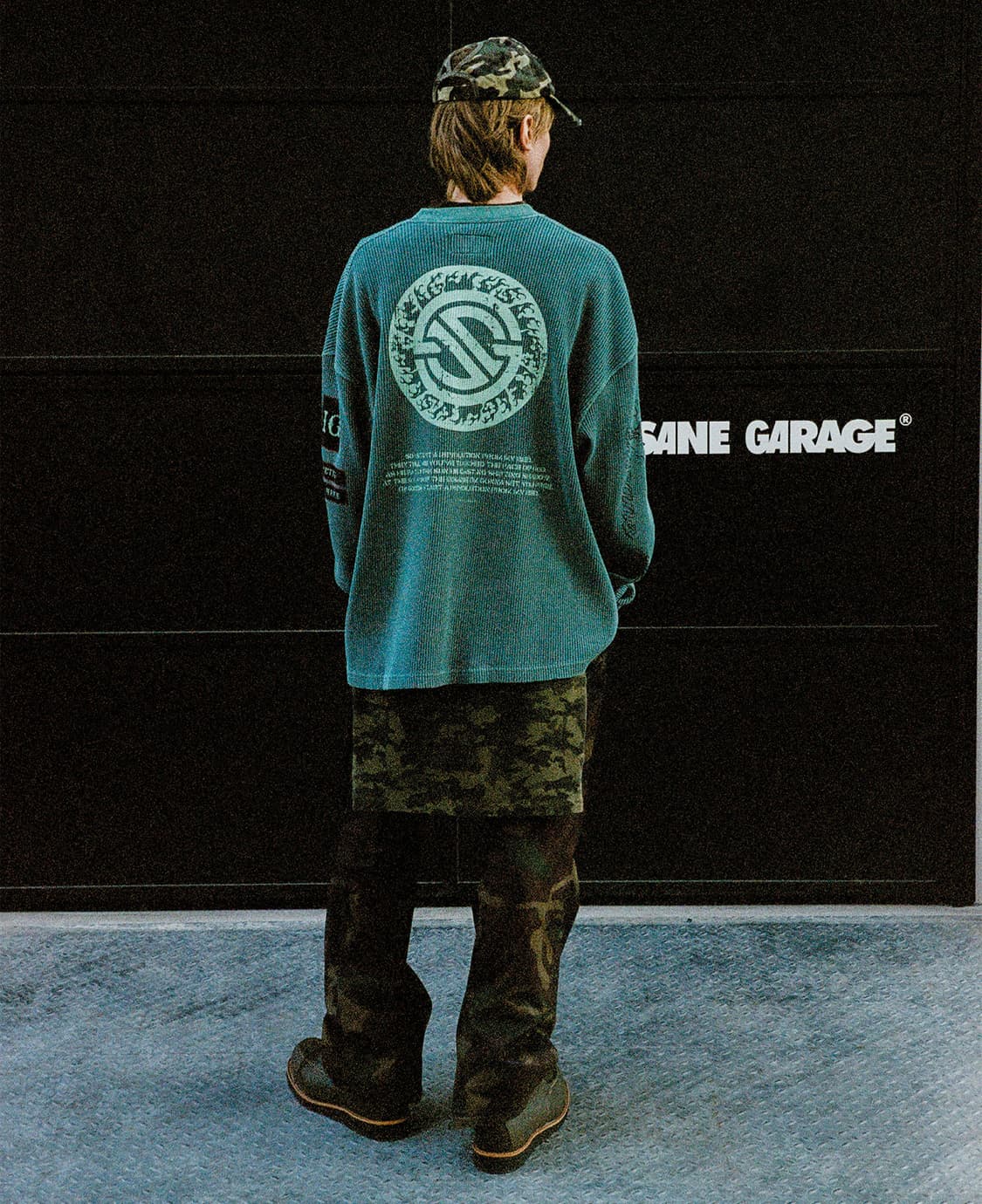 INSANE WAFFLE GRAPHIC LONG SLV_TEAL 상품이미지2