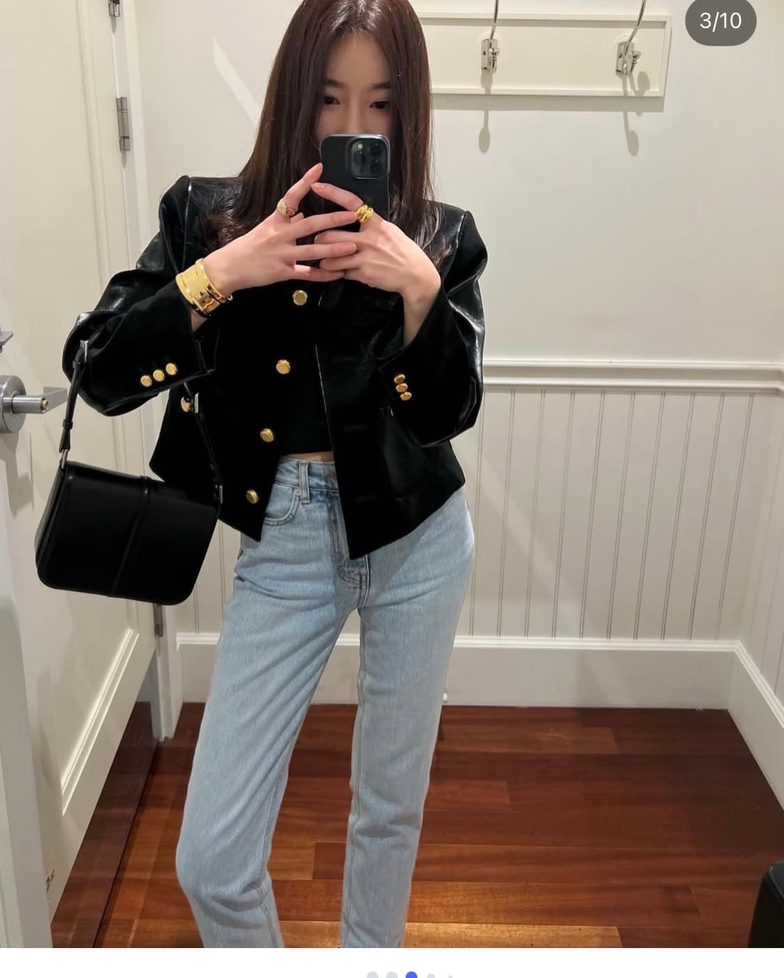 Mud Round Jacket Black 상품이미지2