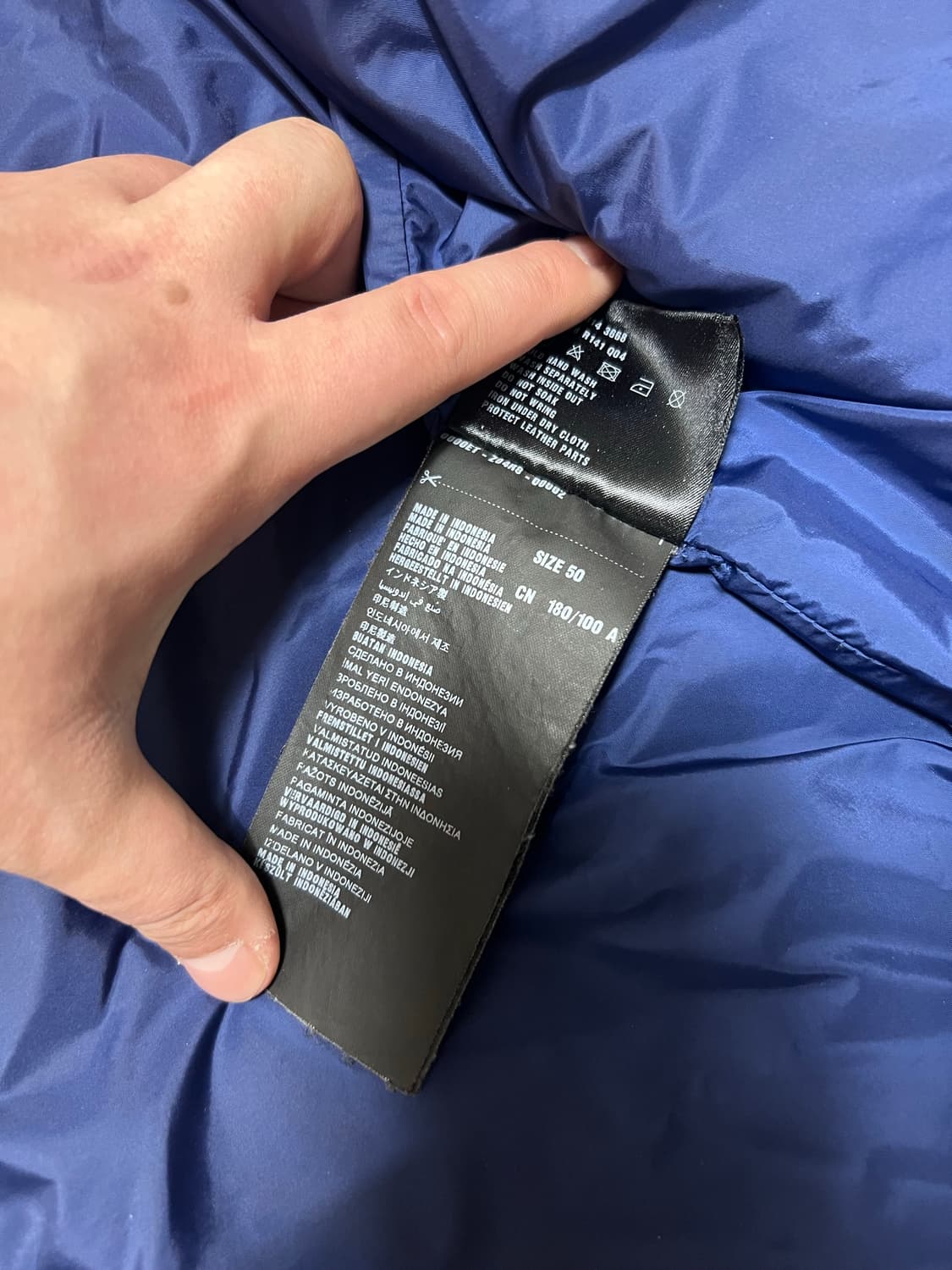 프라다 나일론 네이비 블루 자켓 상품이미지6